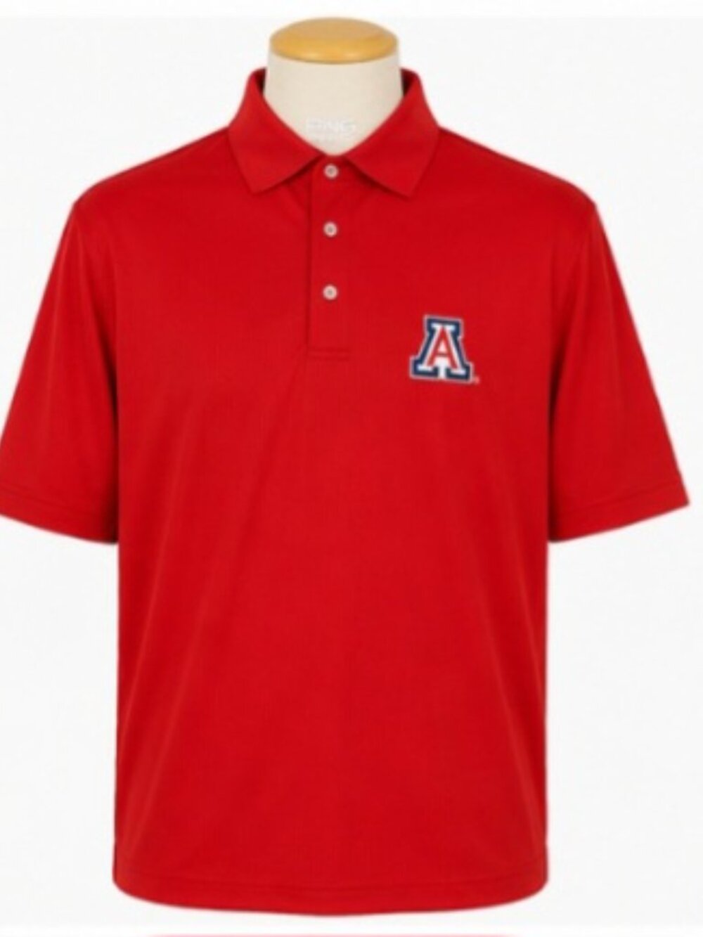 PING MENS'S GOLF POLO - ARIZONA WILDCATS -RED -XXL